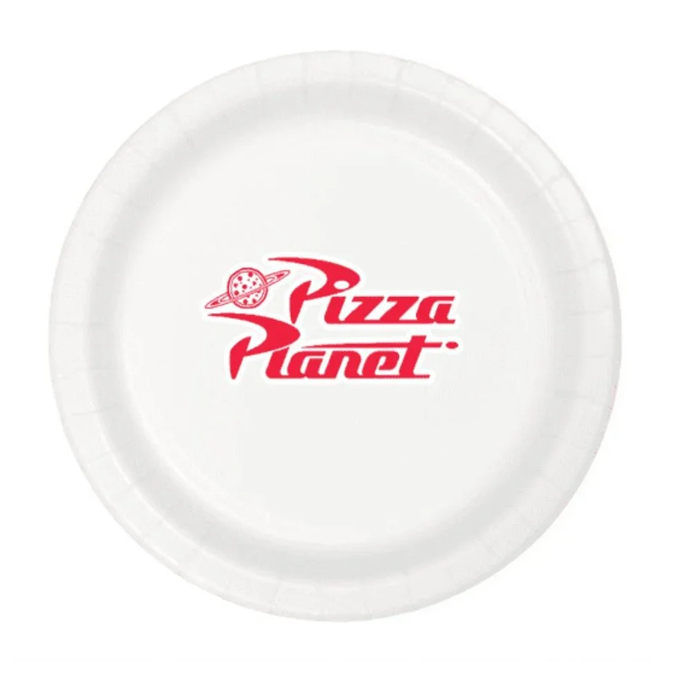 Pizza Planet Paper Plates Set of 60, 9-inch Dinner Plates and 7-inch Dessert